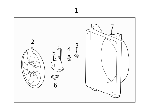 Condenser Fan for 2001 Hyundai XG300 #0