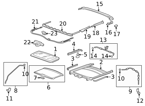 Sunroof for 2011 Acura MDX #0