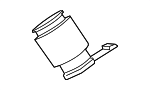 9A725308200 - Engine: Exhaust Pipe for Porsche Image image