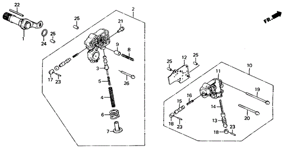 AT Regulator - Lock-UP Valve for 1991 Honda Civic #0