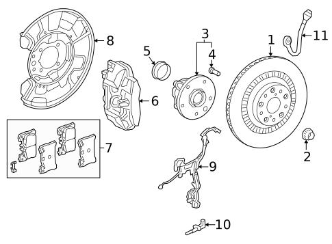 Disc Pads & Brake Shoes for 2025 Toyota Mirai #0