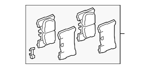 446650220 - : Disc Brake Pad Set for Toyota Image