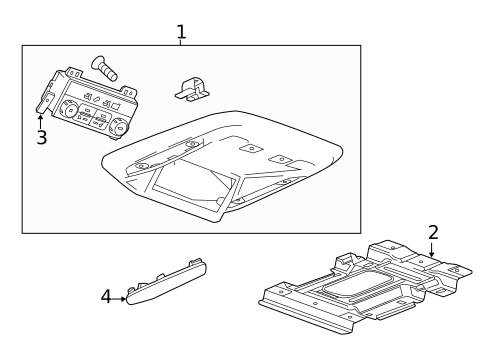 Overhead Console for 2020 GMC Yukon #3
