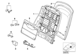 52108245376 - : Backrest Frame for BMW Image