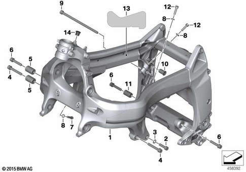 Motorcycle Frame for 2005 BMW-Motorrad K 1200 R #0