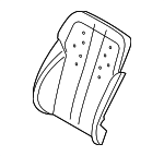 52107308033 - Body: Seat Back Pad for BMW: 640i, 640i Gran Coupe, 640i xDrive, 640i xDrive Gran Coupe, 650i, 650i Gran Coupe, 650i xDrive, 650i xDrive Gran Coupe Image