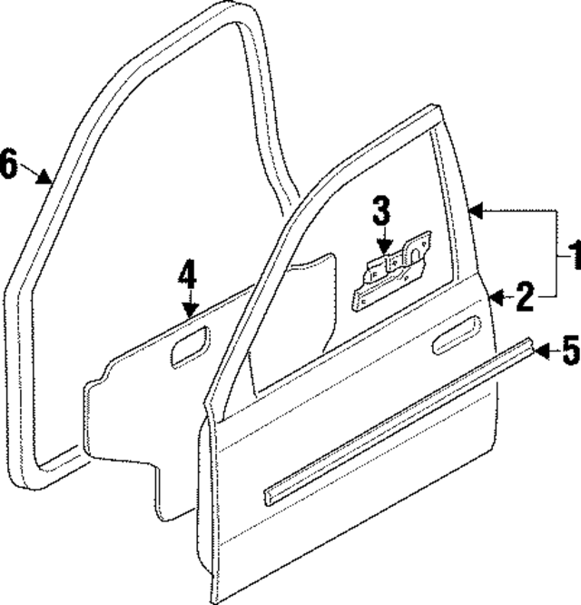 801456P030 - Body: Reinforcement for Infiniti Image