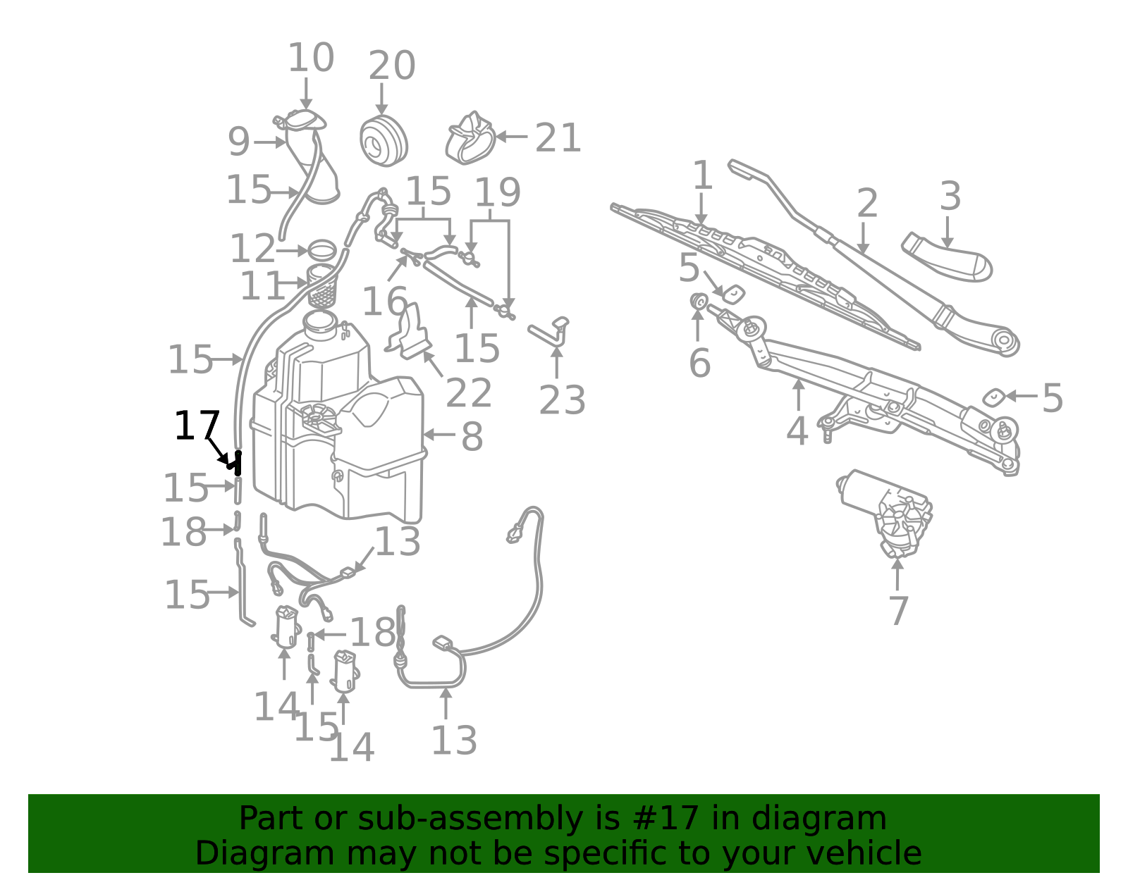 1989-2009 Volvo Washer Hose Connector 9151315 | TascaParts.com