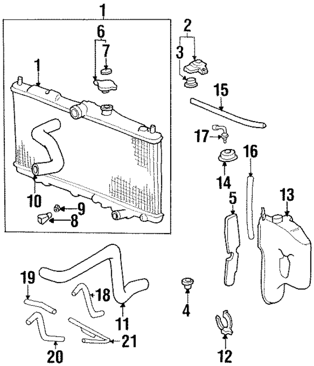 19502P6WA00 - : Radiator Coolant Hose for Acura Image