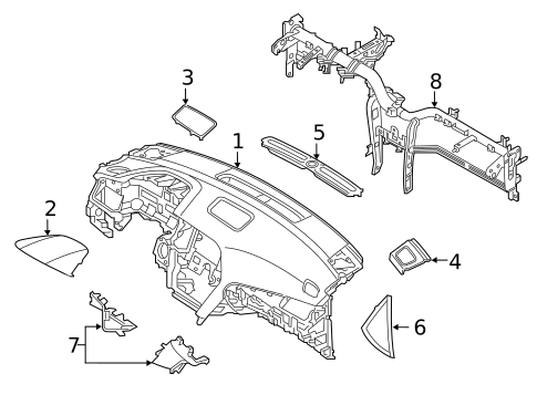 Instrument Panel for 2017 Hyundai Sonata #0