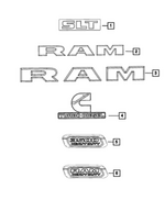 68358491AA - Exterior Ornamentation: Front Fender Nameplate, Right Or Left for Mopar Image