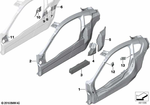 41007305959 - Bodywork: Deformation Honeycomb, Rocker Panel for BMW Image