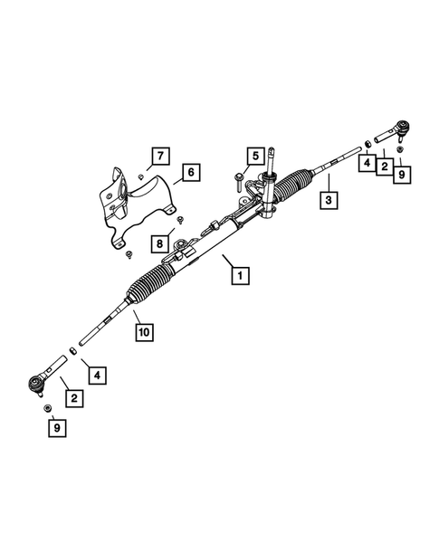 Steering Gear for 2011 Dodge Journey #0