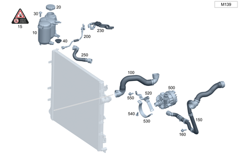 High-Temperature Cooling Circuit for 2026 Mercedes-Benz GLC43 AMG #0