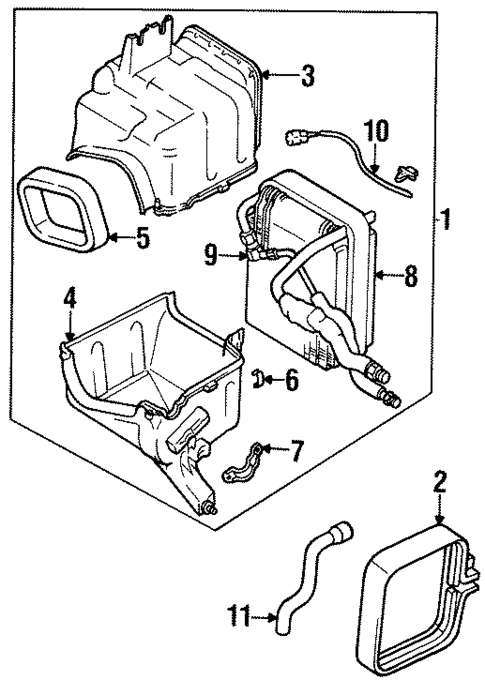 Evaporator Components for 1996 Suzuki X-90 #0