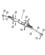 68002222AC - Steering: Power Steering Gear for Mopar Image