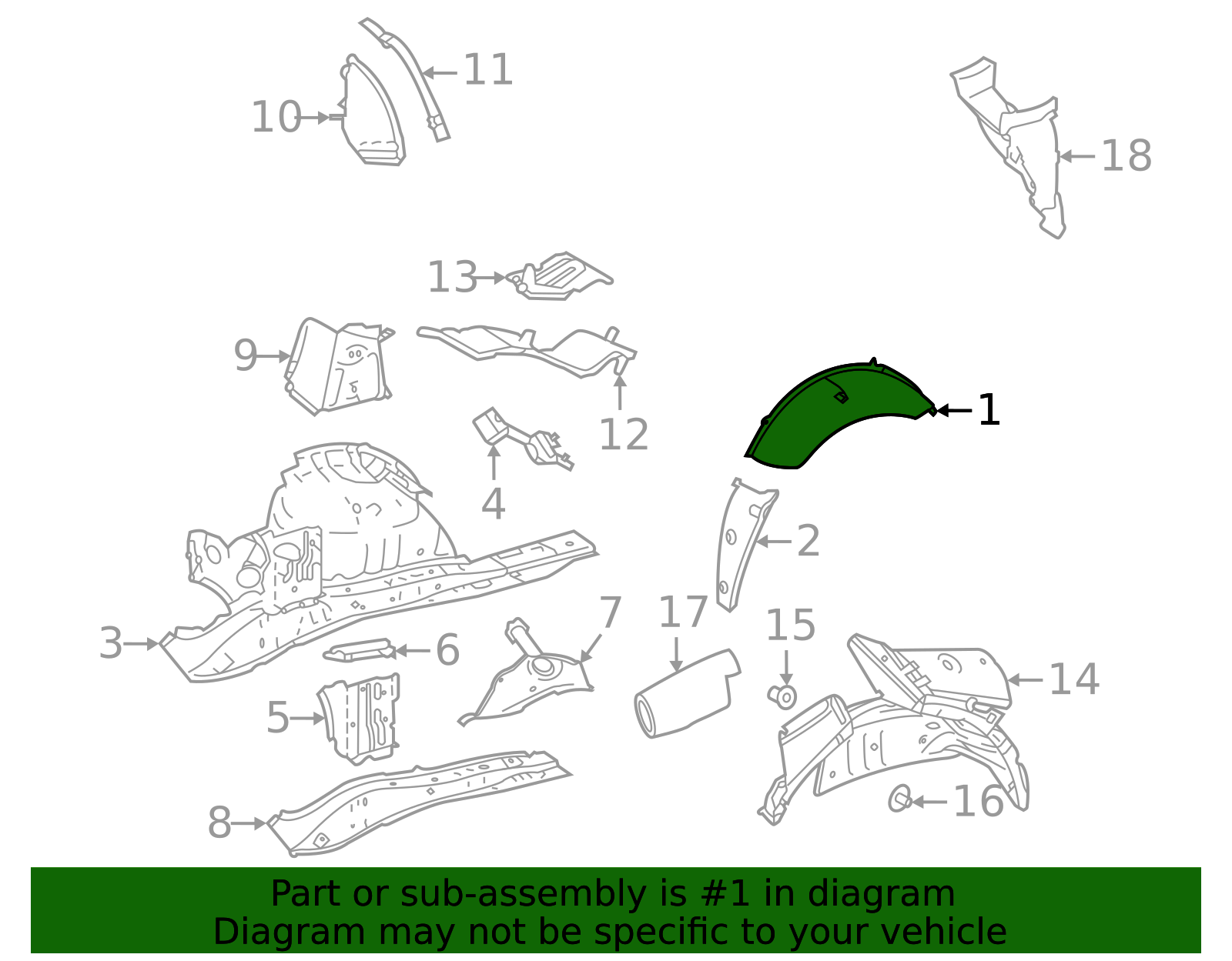 61608-WAA01 - Outer Wheelhouse 2020-2025 Toyota GR Supra | Find Vintage ...