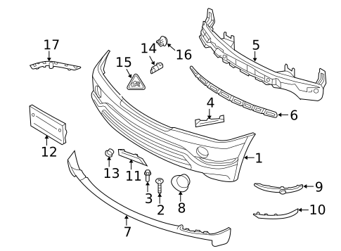 Bumper & Components - Front for 2003 BMW X5 #0