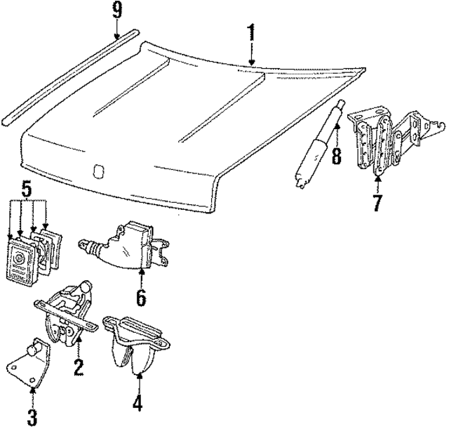 1315763 - : Trunk Lock Actuator Motor for Volvo Image