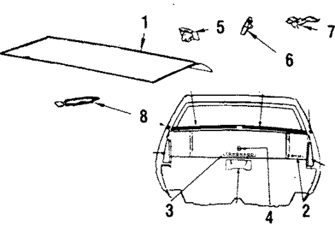 Trunk Lid for 1984 Oldsmobile Toronado #0