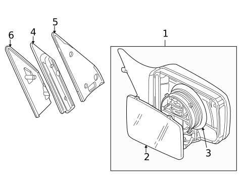 Outside Mirrors for 2000 Land Rover Discovery #0