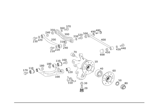 Rear Axle Mount for 2011 Mercedes-Benz ML450 #0
