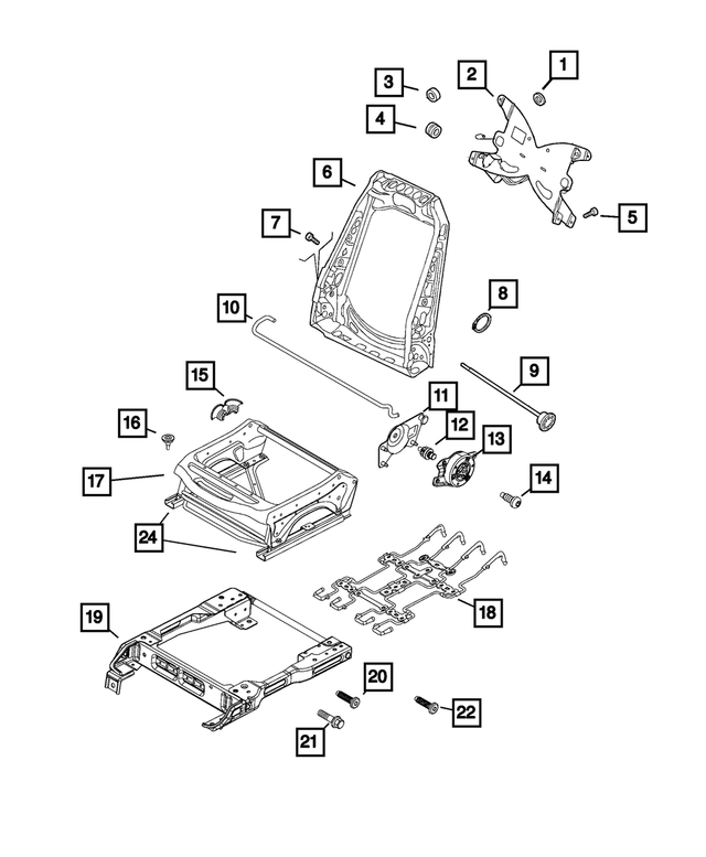 68125169AA - Interior Trim: Seat Bushing for Mopar Image