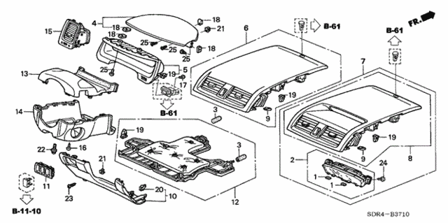 Instrument Panel Garnish (Driver Side) for 2007 Honda Accord #0