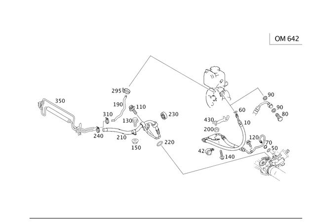 94990641164 - Steering: Clamp for Mercedes-Benz Image image
