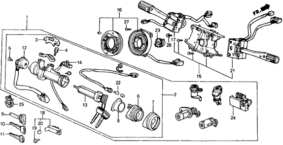 Combination Switch for 1988 Honda Prelude #0