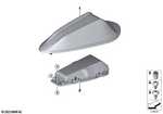 65205A33E67 - Audio, Navigation, Electronic Systems: Roof-Mounted Antenna Housing for BMW Image