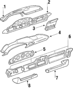 901552035277AE - : Knee Bolster for Porsche: 911 Image