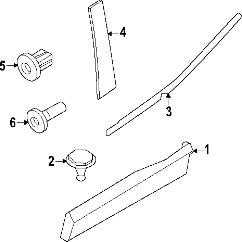 Exterior Trim - Rear Door for 2025 Volvo EX30 #0