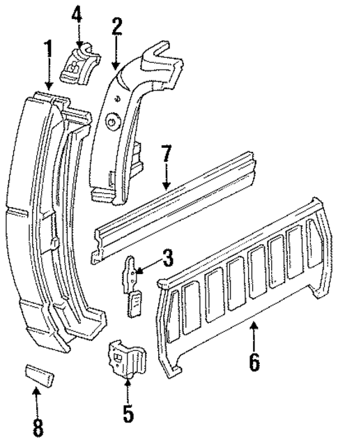Side Panel & Components for 1996 Ford Ranger #1