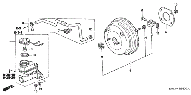 Brake Master Cylinder for 2002 Acura CL #0