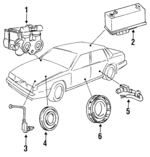 6819092 - Cooling System: ABS Regulator for Volvo: 240, 244, 245, 740, 760, 780, 940, 960 Image