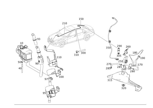 2215060134 - Radiator: Air Intake Hose for Mercedes-Benz Image image