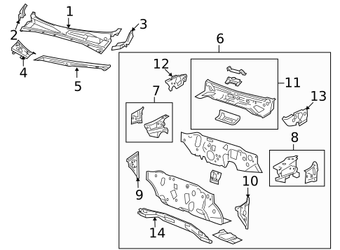 Cowl for 2009 Mazda Tribute #0