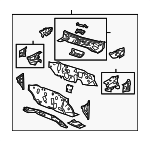 ZZDL53400 - Body: Lower Dash Panel for Mazda: Tribute Image