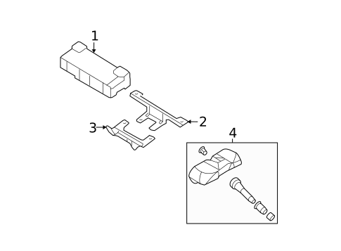 Tire Pressure Monitor Components for 2008 Kia Sorento #0