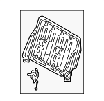 7920408042 - Body: Seat Back Frame for Toyota: Sienna Image