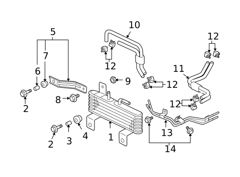 Trans Oil Cooler for 2009 Mitsubishi Eclipse #0