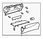 5555050381A2 - Body: Glove Box Assembly for Lexus: LS460, LS600h Image