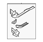 41007486627 - Body: Rail Extension for BMW: 230i, 230i xDrive, 330e, 330e xDrive, 330i, 330i xDrive, 430i, 430i xDrive, M2, M240i, M240i xDrive, M3, M340i, M340i xDrive, M4, M440i, M440i xDrive Image
