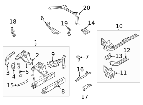 Structural Components & Rails for 2024 BMW 330e xDrive #0
