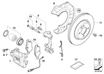34116768458 - Brakes: Caliper Housing Right for Mini Image
