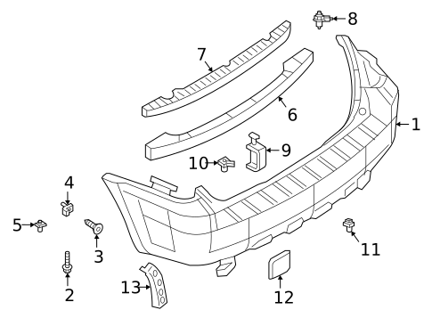 Grille & Components for 2005 Ford Escape #0