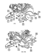 4596300AA - Cooling: Bottle Supply Hose for Mopar Image