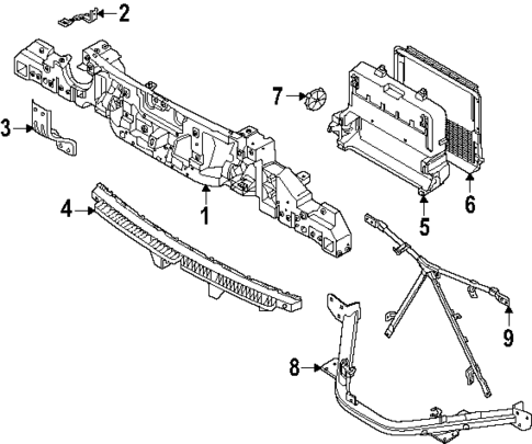 Radiator Support for 2025 Volkswagen ID. Buzz #0