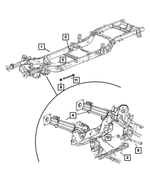 68004265AD - Frame, Bumper and Fascia: Frame for Ram: Dakota Image